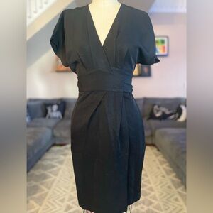 Diane Von Furstenberg Black V-Neck Dress